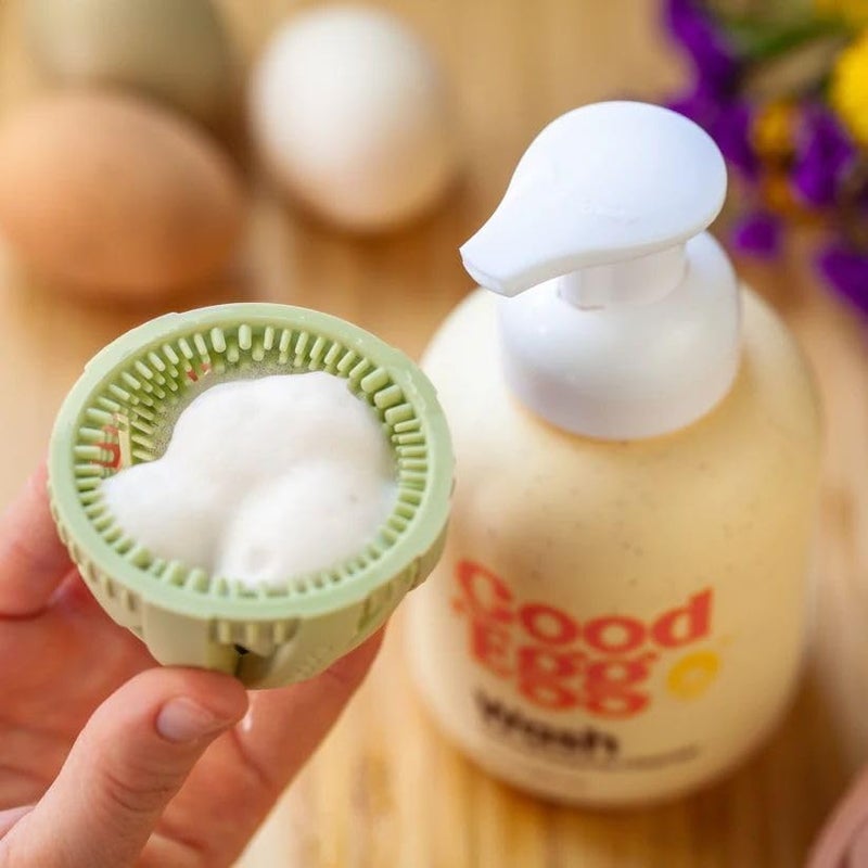 GoodEgg Organic Egg Cleaner Concentrated Refill for Farm Fresh Eggs, Food-Grade, Non-Toxic, Chicken Coop Accessories, Egg Washing Solution, USA-Made Foaming Pump, 2 Pack, As Seen On Shark Tank - Image 4